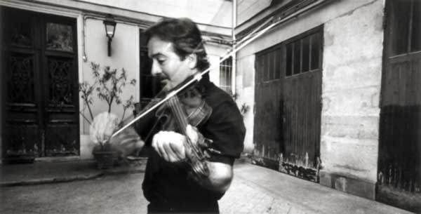 Michael Galasso playing violin